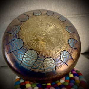 Boussole Vegvisir Sol Joyeux et La Amara 21 notes 432 hz